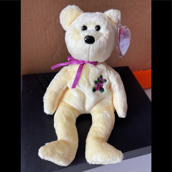 🐻TY BEANIE BABIES Dad👔 & Mom🌸 Bears LOT of 4 NWT - Picture 4 of 5